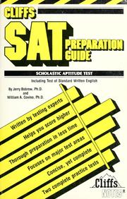 Cover of: Cliffs scholastic aptitude test: preparation