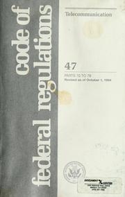 Cover of: Rules and regulations.: May 1, 1939. An advance print of Chapter III, Title 12 of the Code of Federal Regulations with changes to date.