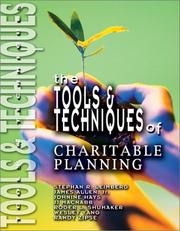 Cover of: The Tools & Techniques of Charitable Planning (Tools & Techniques)