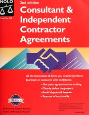 Cover of: Consultant & independent contractor agreements by Stephen Fishman