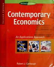 Cover of: Contemporary economics by Robert J. Carbaugh