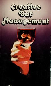 Cover of: Creative bar management by 