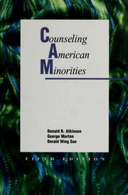 Cover of: Counseling American minorities | 