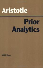 Cover of: Aristotle, Prior Analytics by Robin Smith, Robin Smith