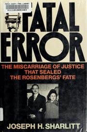 Cover of: Fatal error by Joseph H. Sharlitt