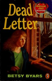 Cover of: Dead Letter (Herculeah Jones Mystery) by Betsy Cromer Byars
