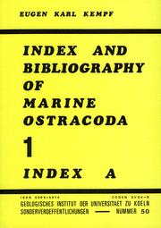 Cover of: Index and bibliography of marine ostracoda