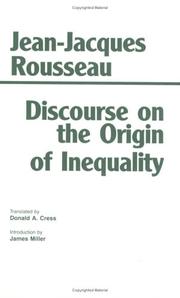 Cover of: Discourse on the origin of inequality | Jean-Jacques Rousseau