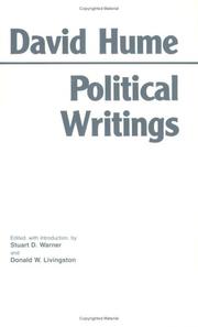 Cover of: Political writings by David Hume
