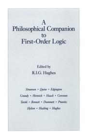 Cover of: A philosophical companion to first-order logic