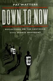 Cover of: Down to now: reflections on the Southern civil rights movement