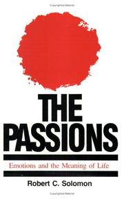 The passions by Robert C. Solomon