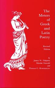 The meters of Greek and Latin poetry by James W. Halporn