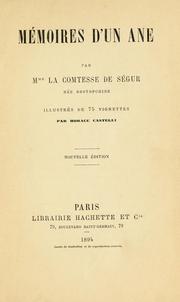 Mémoires d'un âne by Sophie, comtesse de Ségur