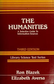 Cover of: The  humanities by Ron Blazek