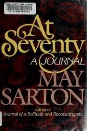 Cover of: At seventy by May Sarton