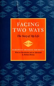 Cover of: Facing two ways: the story of my life