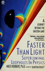 Cover of: Faster than light by Nick Herbert