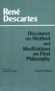 Cover of: Discourse on Method and Meditations on First Philosophy, 4th Ed. by René Descartes, Donald Cress