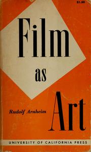 Cover of: Film as art.