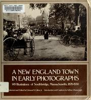 Cover of: A  New England town in early photographs: 149 illustrations of Southbridge, Massachusetts, 1878-1930