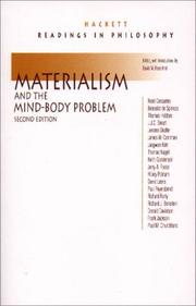Cover of: Materialism and the Mind-Body Problem, 2nd Ed. by David M. Rosenthal
