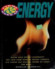 Cover of: Forms and uses of energy