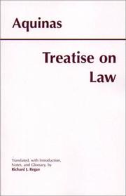 Cover of: Treatise on Law by Thomas Aquinas, Richard J. Regan