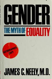 Cover of: Gender: the myth of equality