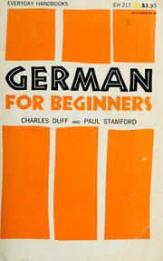 Cover of: German for beginners by Charles Duff
