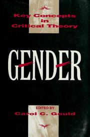 Cover of: Gender by edited by Carol C. Gould.
