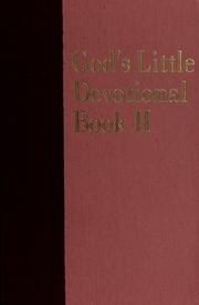 Cover of: God's little devotional book II.
