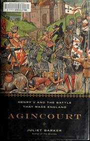 Cover of: Agincourt: Henry V and the Battle That Made England