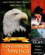 Cover of: Government in America: People, Politics, and Policy