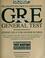 Cover of: GRE