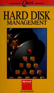 Cover of: Hard Disk Management by Van Wolverton
