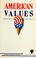Cover of: American values