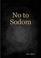 Cover of: No to Sodom