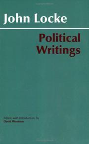 Cover of: Political Writings by John Locke, David Wootton