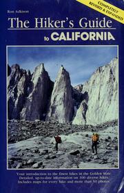 The hiker's guide to California by Ron Adkison