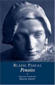 Cover of: Pensees by Blaise Pascal, Roger Ariew