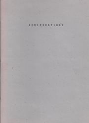 Cover of: Verifications: Notes to Revive Spring