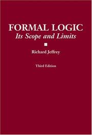 Formal logic by Richard C. Jeffrey