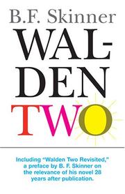 Cover of: Walden Two by B. F. Skinner