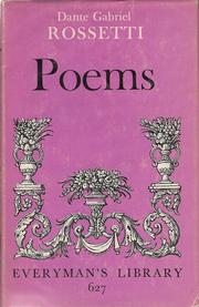 Cover of: Rossetti's poems