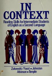 Cover of: In context: reading skills for intermediate students of English as a second language