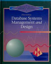 Cover of: Database systems management and design