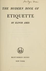 Cover of: The modern book of etiquette