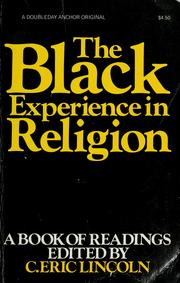 Cover of: The Black experience in religion | C. Eric Lincoln