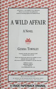 Cover of: A wild affair: a novel
